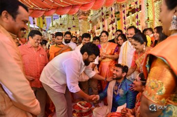 Celebs at Bandla Ganesh Brothers Daughter Ashritha Wedding Photos